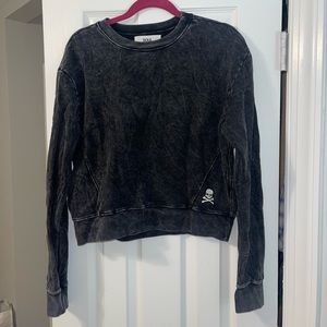 Soulcycle Cropped Black Sweatshirt